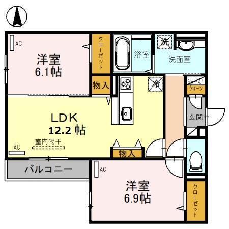 セジュールコートあびこ（301） 間取り図画像