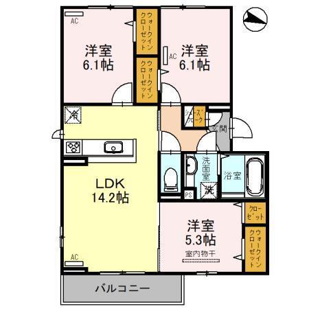 フォレストガーデン我孫子（203） 間取り図画像