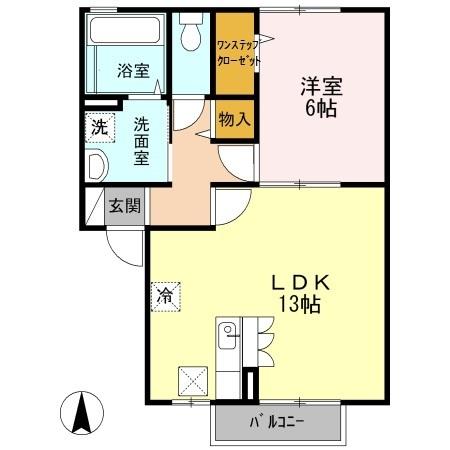 コンフォート杭全（105） 間取り図画像
