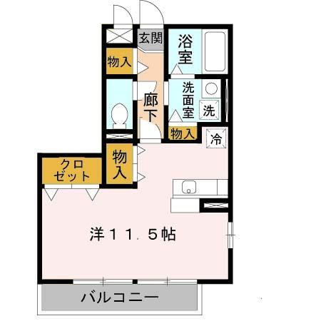 リヴェール日置（201） 間取り図画像