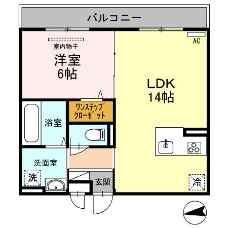 サウスメゾンジャスミン（305） 間取り図画像