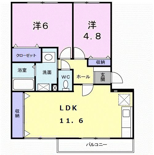 グリーンハイム（203） 間取り図画像