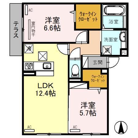 The　Abeno（101） 間取り図画像