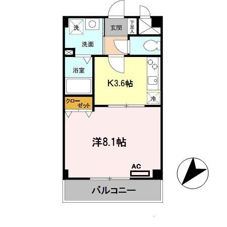 ハイツ グランマーク（202） 間取り図画像