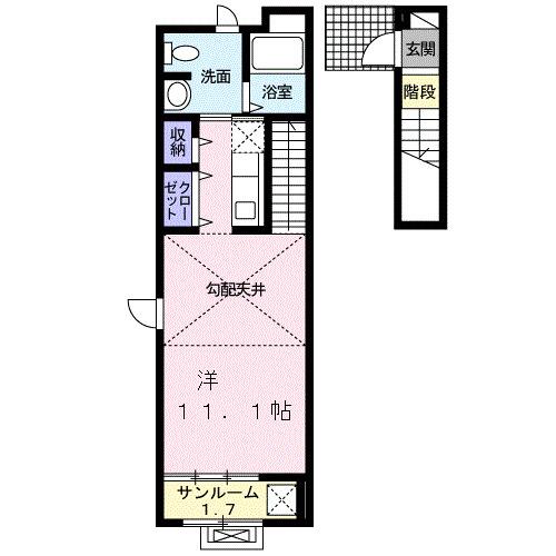 コンパートメント　アゴラ（203） 間取り図画像