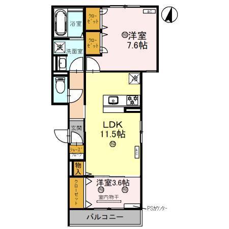 Clashist(クラシスト)常磐町（303） 間取り図画像