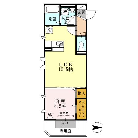 コートハウス　アージュ（107） 間取り図画像