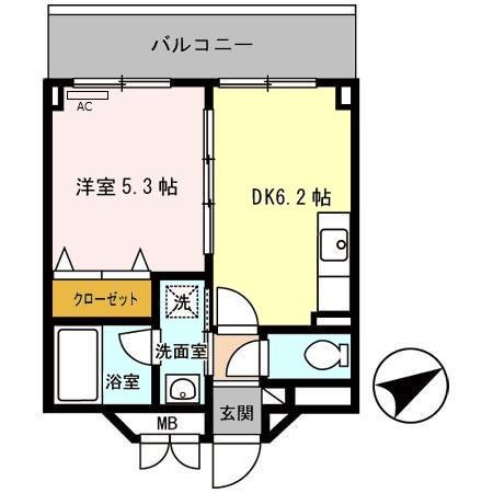 シーガル マンション（403） 間取り図画像