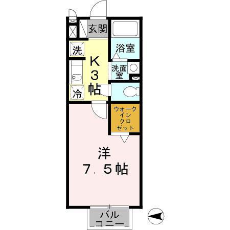 メゾン・ソレーユ（202） 間取り図画像