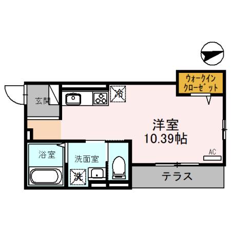 南秀苑かつやま（105） 間取り図画像