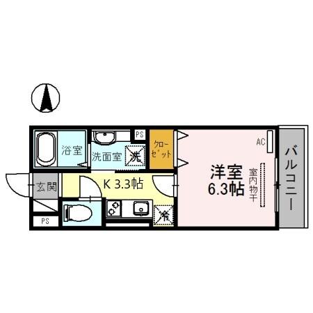 パークサイドメゾン新梅田（302） 間取り図画像