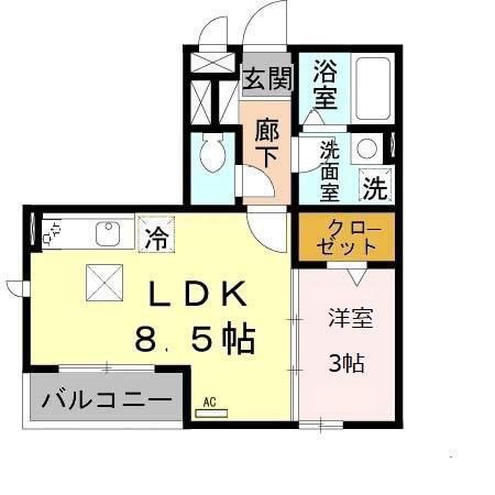 メゾン ド アール（101） 間取り図画像