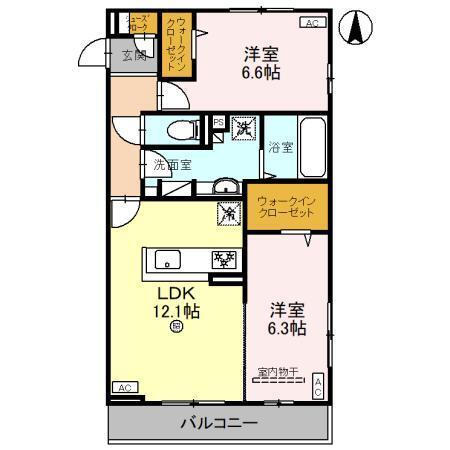 ユーディアコート（303） 間取り図画像