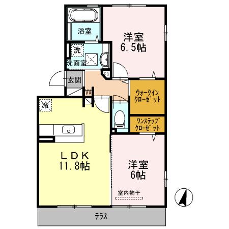 ガトーナふくだⅡ（101） 間取り図画像