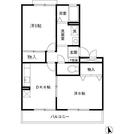 サフィニア三国（203） 間取り図画像