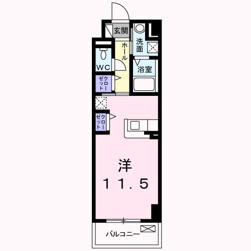 ノーサイド立葉（506） 間取り図画像