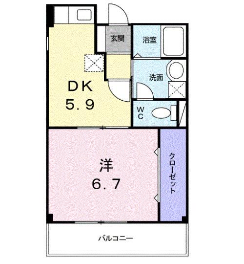 エムズコート（105） 間取り図画像