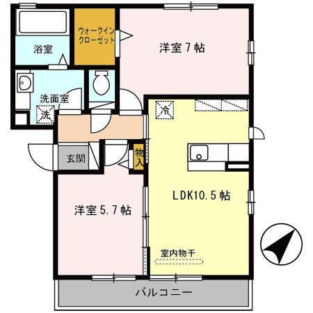 ヴィーブル伏尾（207） 間取り図画像