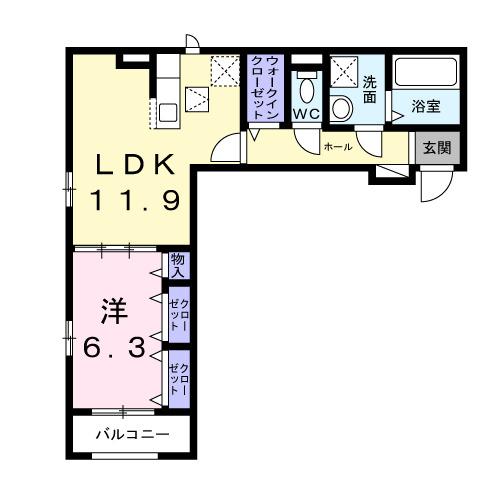キャスロック北花田（102） 間取り図画像