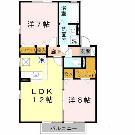 リビングタウン加美北　E棟（E111） 間取り図画像