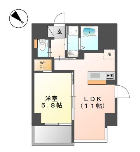 エイチ・ツーオー今里東 間取り図画像