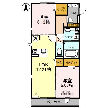セントラル ポー　C（212） 間取り図画像