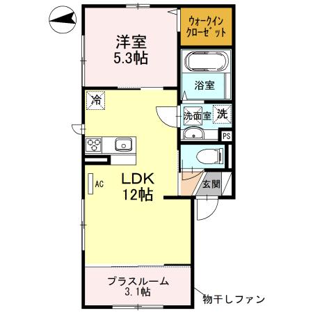 カーサ　フェリーチェ（101） 間取り図画像