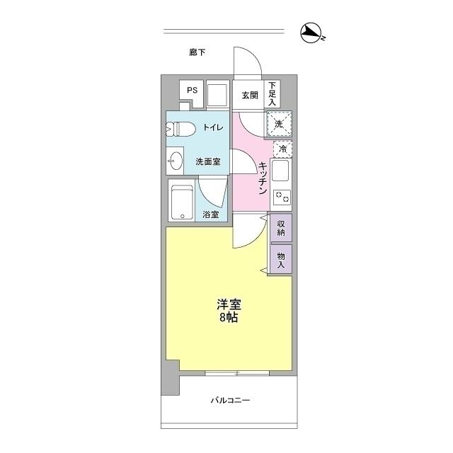アプリーレ京町堀（0206） 間取り図画像