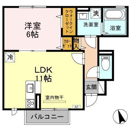 メゾンエス（102） 間取り図画像