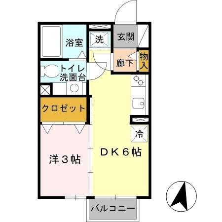 サンクレール志紀（202） 間取り図画像