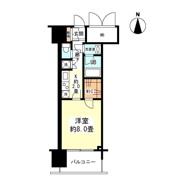 アンビエンテ四ツ橋（1003） 間取り図画像