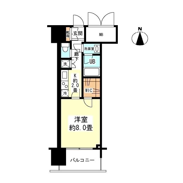 アンビエンテ四ツ橋（1204） 間取り図画像