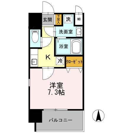 カスタリア新梅田（0411） 間取り図画像