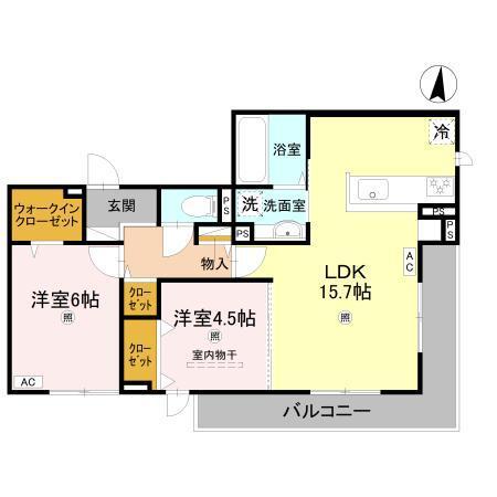 loup de mer（ﾙｰ･ﾄﾞ･ﾒｰﾙ）（302） 間取り図画像