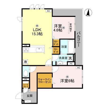 loup de mer（ﾙｰ･ﾄﾞ･ﾒｰﾙ）（301） 間取り図画像