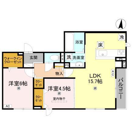 loup de mer（ﾙｰ･ﾄﾞ･ﾒｰﾙ）（102） 間取り図画像