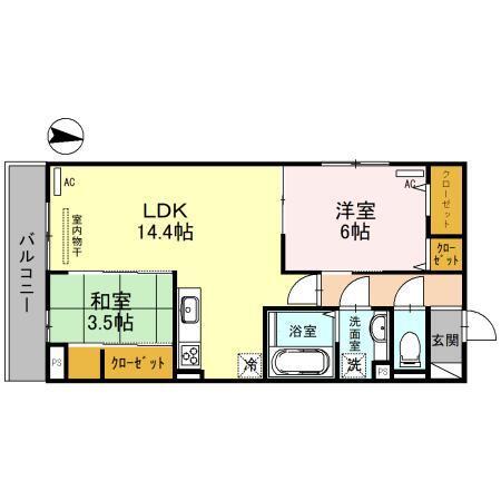 Clashist中宮South（303） 間取り図画像