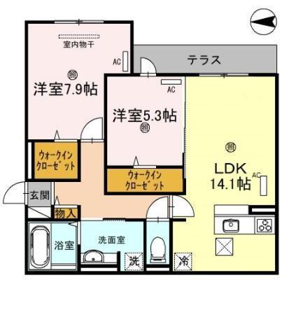 スペチアーレ巽中　C棟（201） 間取り図画像