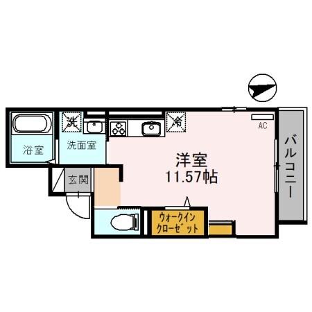 南秀苑かつやま（303） 間取り図画像