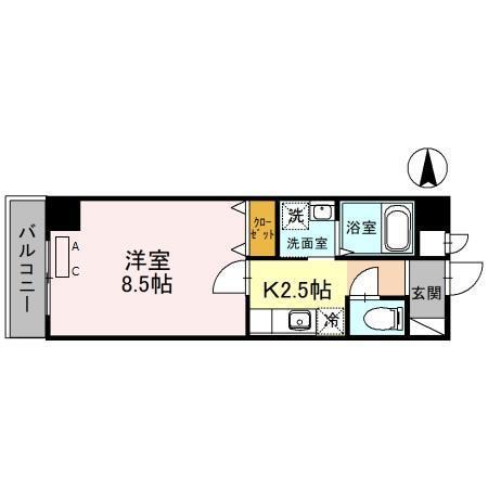 MAPLE夕陽丘（501） 間取り図画像