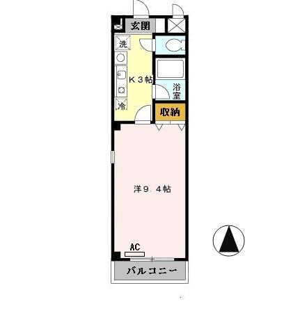 モンターニュロンド　Ⅰ（306） 間取り図画像