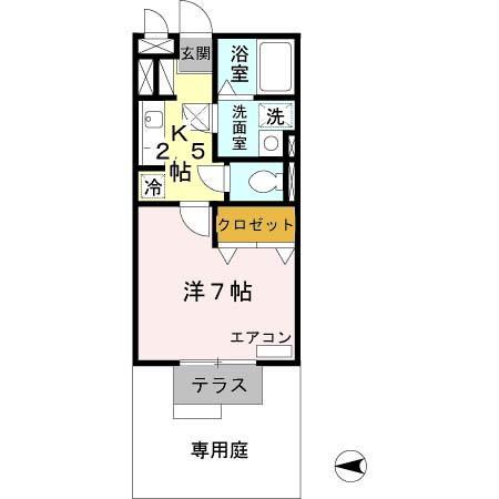 エクレール鷹合（102） 間取り図画像