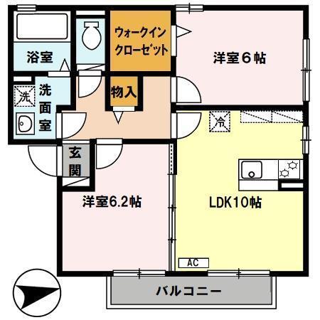 ヴェルドミール（102） 間取り図画像