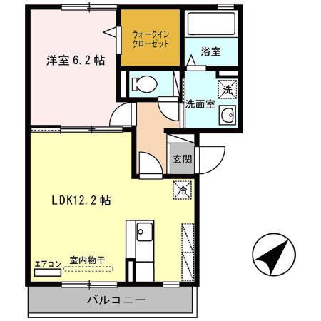 ヴィーブル伏尾（203） 間取り図画像