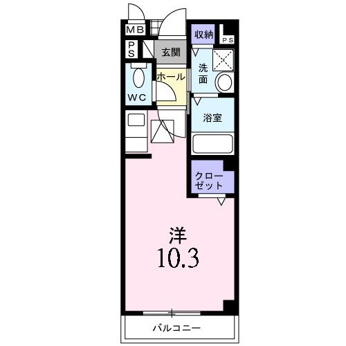 ボナール津久野（101） 間取り図画像