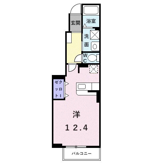 クリスタルブライト（102） 間取り図画像