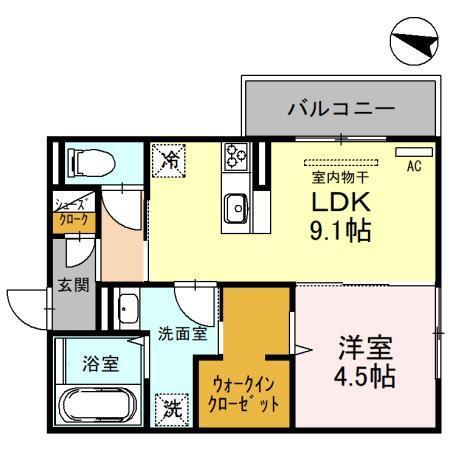 メゾンカリネ（101） 間取り図画像