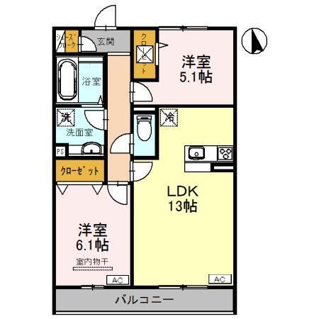 モンクレール青山（102） 間取り図画像