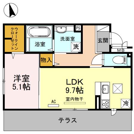 グレイスコート藤（102） 間取り図画像