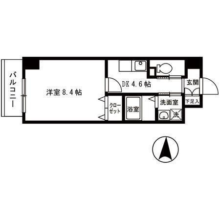 オアシス梅田（0202） 間取り図画像